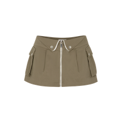 Bestie Zipper Box Pocket Skirt