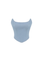 Denim Corset Top