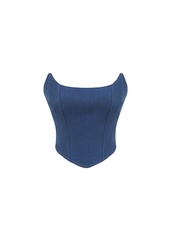 Denim Corset Top