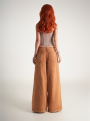 Error Washed Brown Big Pant Denim