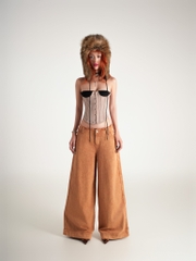 Error Washed Brown Big Pant Denim