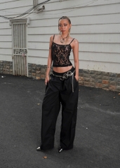 Loose Waisted Pleated Trouser