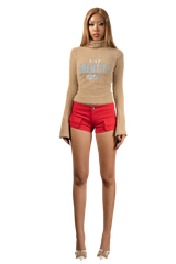 POP Embroidered Turtle Neck Mohair Sweater