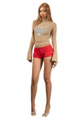 POP Embroidered Turtle Neck Mohair Sweater