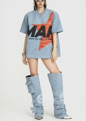 MAP Faux Oversized Top