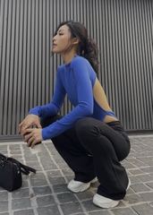 Backless High-Cut Bodysuit