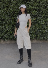 Short Sleeve High-Cut BodySuit