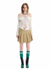 SG.S Wool Knitted Shoulder Off Top