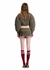 SG.S Cropped Bomber Khaki Jacket