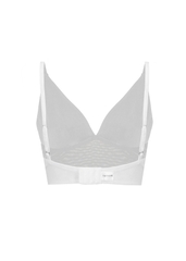 Sheer Mesh Triangle Bralette