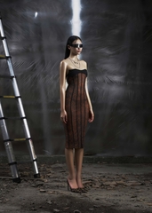 NONE Midi Mesh Dress