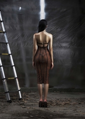 NONE Midi Mesh Dress
