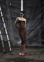 NONE Midi Mesh Dress