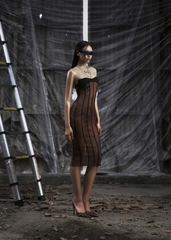 NONE Midi Mesh Dress
