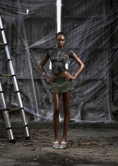 NONE Raglag Mesh Top