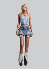IUNU Blue Mesh Corset