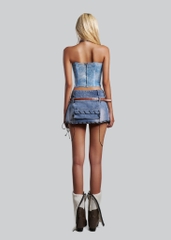 IUNU Blue Mesh Corset
