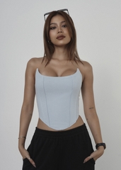 Denim Corset Top