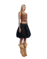 Puzzle Black Balloon Parachute Skirt