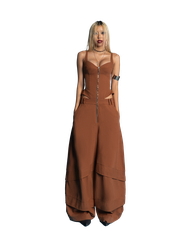 Puzzle Cupped & Wide Long Leg Jumpsuit