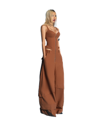 Puzzle Cupped & Wide Long Leg Jumpsuit