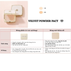 Phấn Phủ Ngọc Trai Whoo Gongjinhyang Mi Velvet Powder Pact SPF30/PA++