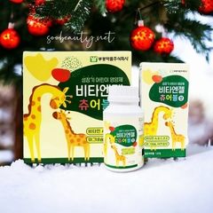 KẸO CANXI PHÁT TRIỂN CHIỀU CAO HUƠU CAO CỔ (HỘP 2 LỌ x 120 VIÊN)