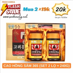 CAO HỒNG SÂM 365 / 고려홍삼정365 
(SET 2 LỌ × 240G)