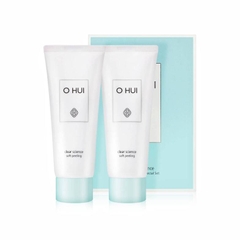 Bộ sản phẩm tẩy tế bào chết Ohui Science Soft Peeling Planning Set Double Face Scrub Facial Exfoliating Peeling Gel