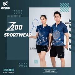 Áo Cầu Lông + Pickle Ball Cổ Bẻ