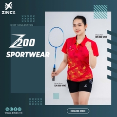 Áo Cầu Lông + Pickle Ball Cổ Bẻ