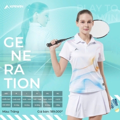 Áo Cầu Lông + Pickle Ball Cổ Bẻ