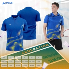 Áo Cầu Lông + Pickle Ball Cổ Bẻ