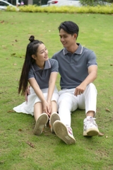 Áo cổ bẻ poli form riêng Nam nữ Mẫu 2