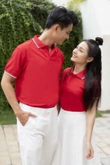 Áo cổ bẻ poli form riêng Nam nữ Mẫu 13
