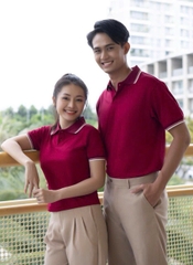 Áo cổ bẻ poli form riêng Nam nữ Mẫu 14