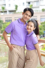 Áo cổ bẻ poli form riêng Nam nữ Mẫu 20