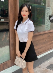 Áo cổ bẻ poli form riêng Nam nữ