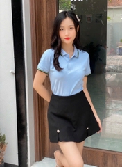 Áo cổ bẻ poli form riêng Nam nữ Mẫu 38
