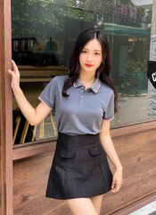 Áo cổ bẻ poli form riêng Nam nữ Mẫu 43