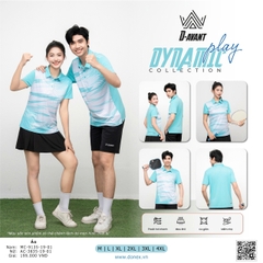 Áo Cầu Lông + Pickle Ball Cổ Bẻ