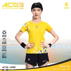 Áo Cầu Lông + Pickle Ball Cổ Tròn