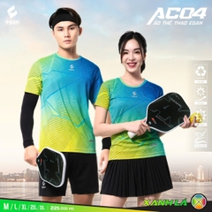 Áo Cầu Lông + Pickle Ball Cổ Tròn