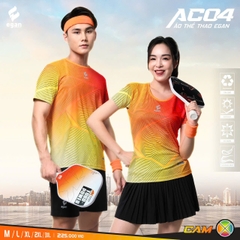 Áo Cầu Lông + Pickle Ball Cổ Tròn