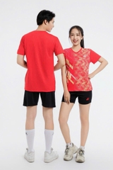 Áo Cầu Lông + Pickle Ball Cổ Tròn Mẫu 10