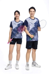 Áo Cầu Lông + Pickle Ball Cổ Tròn Mẫu 28