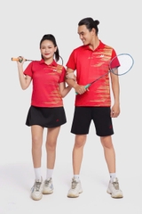 Áo Cầu Lông + Pickle Ball Cổ Bẻ Mẫu 1