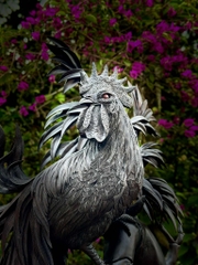 Tượng Gà Cảnh Đuôi Dài