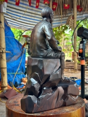 Tượng Bác Hồ tại mặt trận Đông Khê năm 1950