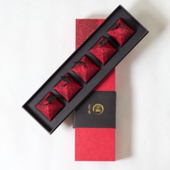 HERBLE TEA BOX GIFT -  5 PYRAMID BAGS - Peppermint Tea, Brown Rice Tea, Chamomile Tea, Rose Tea